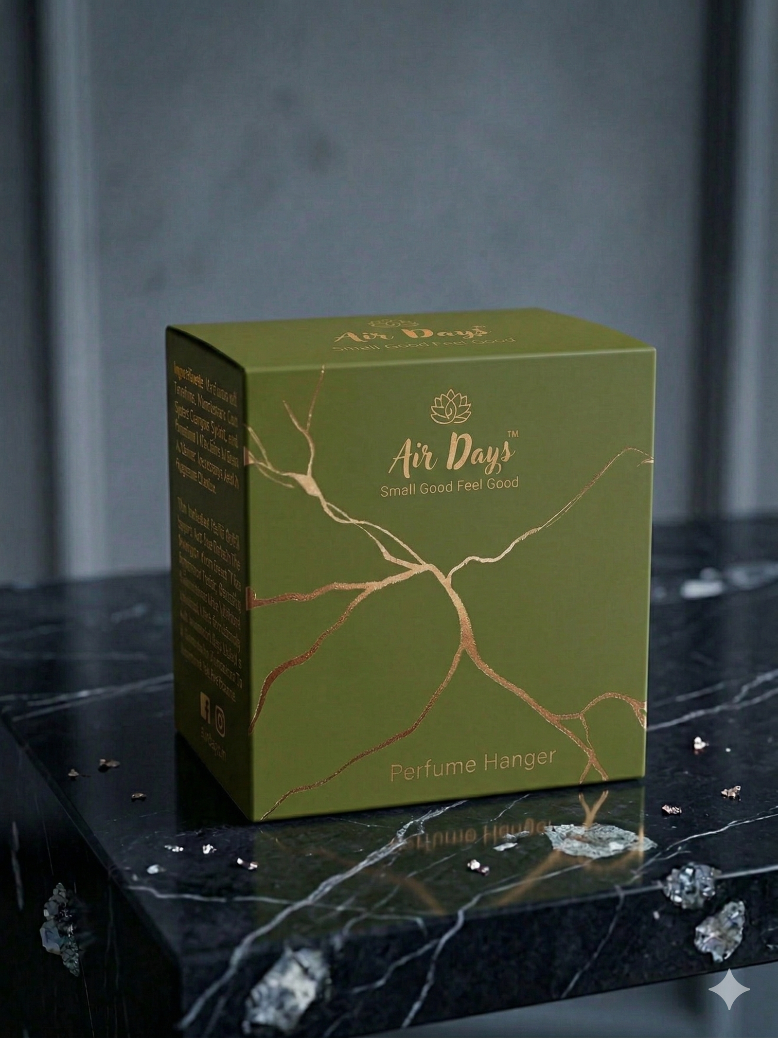 Air Days Great Car Air Freshener Wooden Hanging Perfume with Sprayer – Classic Refreshing Fragrance